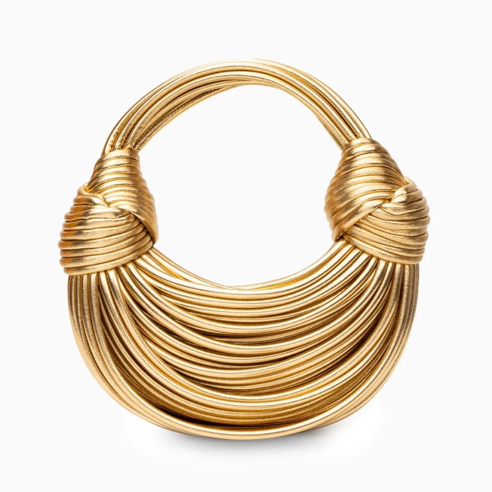 Gold rope purse. Bottega Veneta.